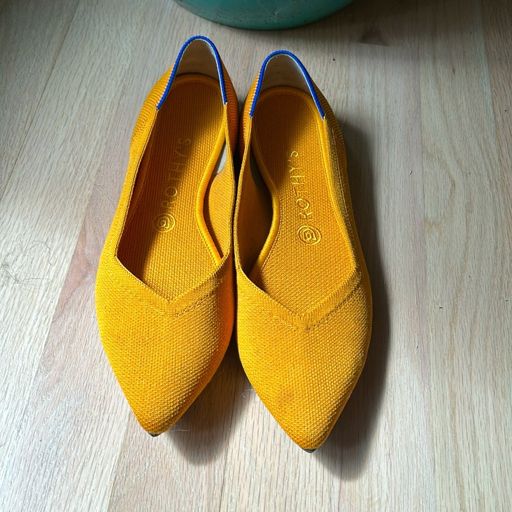 Rothy's The Point Saffron 8.5